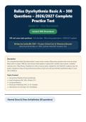Relias Dysrhythmia Basic A &vert; 300 Verified Q&A & Rationales &vert; Latest A&plus; Guide