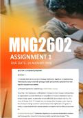MNG2602 Assignment 1 Semester 2 2026 - Due 24 August 2026