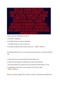 DOT FIT EXAM PRACTICE&NewLine;QUESTIONS EXAM NEWEST 2026&sol;&NewLine;2027 ACTUAL EXAM TEST BANK&vert;&NewLine;COMPLETE 130 REAL EXAM&NewLine;QUESTIONS AND CORRECT&NewLine;DETAILED ANSWERS &lpar;VERIFIED&NewLine;ANSWERS&rpar; ALREADY GRADED A&plus;&vert;&NewLine;DOT CERTIFICATION EXAM REVIEW&NewLine;&lpar;BRAND NEW&excl;&excl;&rpar;