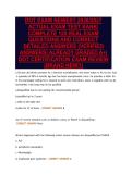 DOT EXAM NEWEST 2026&sol;2027&NewLine;ACTUAL EXAM TEST BANK&vert;&NewLine;COMPLETE 320 REAL EXAM&NewLine;QUESTIONS AND CORRECT&NewLine;DETAILED ANSWERS &lpar;VERIFIED&NewLine;ANSWERS&rpar; ALREADY GRADED A&plus;&vert;&NewLine;DOT CERTIFICATION EXAM REVIEW&NewLine;&lpar;BRAND NEW&excl;&excl;&rpar;