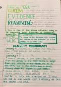 Scientific CER and density vocabulary 