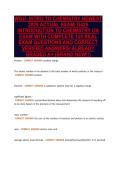 WGU- INTRO TO CHEMISTRY NEWEST&NewLine;2026 ACTUAL EXAM&vert; D425&NewLine;INTRODUCTION TO CHEMISTRY OA&NewLine;EXAM WITH COMPLETE 120 REAL&NewLine;EXAM QUESTIONS AND CORRECT&NewLine;VERIFIED ANSWERS&sol; ALREADY&NewLine;GRADED A&plus; &lpar;BRAND NEW&excl;&excl;&rpar;WGU- INTRO TO CHEMISTRY NEWEST&NewLine;2026 ACTUAL EXAM&vert; D425&NewLine;INTROD