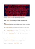 D425 - INTO TO CHEMISTRY NEWEST&NewLine;2026 ACTUAL EXAM&vert; D425&NewLine;INTRODUCTION TO CHEMISTRY OA&NewLine;EXAM WITH COMPLETE 50 REAL&NewLine;EXAM QUESTIONS AND CORRECT&NewLine;VERIFIED ANSWERS&sol; ALREADY&NewLine;GRADED A&plus; &lpar;BRAND NEW&excl;&excl;&rpar;