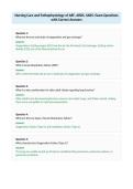 Nursing Care and Pathophysiology of ARF&comma; ARDS&comma; SARS- Exam Questions&NewLine;with Correct Answers