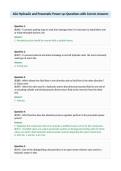 ASA Hydraulic and Pneumatic Power sys Questions with Correct Answers