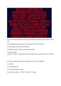 ISC2 CC &lpar;CERTIFIED IN&NewLine;CYBERSECURITY&rpar; PRACTICE&NewLine;QUESTIONS &colon; CERTIFICATION&NewLine;SUCCESS - UNOFFICIAL BY&NewLine;CERTIFICATION TERMINAL &lpar;PART 1&rpar;&NewLine;EXAM PREP WITH COMPLETE 140&NewLine;REAL EXAM QUESTION AND&NewLine;CORRECT DETAILED ANSWERS&NewLine;&lpar;VERIFIED ANSWERS&rpar; ALREADY&NewLine;GRADED A&plus; &lpar;MOST