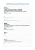 ASB222 Midterm Exam Questions with Correct Answers
