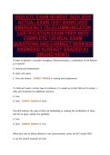 IAED ETC EXAM NEWEST 2025&sol; 2026&NewLine;ACTUAL EXAM TEST BANK&vert; IAED&NewLine;EMERGENCY TELECOMMUNICATOR&NewLine;CERTIFICATION EXAM PREP WITH&NewLine;COMPLETE 120 REAL EXAM&NewLine;QUESTIONS AND CORRECT VERIFIED&NewLine;ANSWERS&sol; ALREADY GRADED A&plus;&NewLine;&lpar;BRAND NEW&excl;&excl;&rpar;