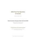 AMLS PRETEST & POST-TEST BUNDLE 2026&sol;2027 &vert; Advanced Medical Life Support Complete Q&A &vert; All Correct &vert; Pass Guaranteed - A&plus; Graded