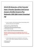 NCLEX-RN Reduction of Risk Potential Exams 