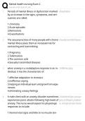 Mental Health Nursing Exam 2 EXAM STUDY GUIDE 2026&sol;2027 ACCURATE QUESTIONS WITH CORRECT DETAILED SOLUTIONS &vert;&vert; 100&percnt; GUARANTEED PASS NEWEST VERSION