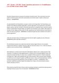 ASU - Koretz - LES 305 - Exam 2 questions and answers A&plus; Grade&vert;Business Law & Ethics Exam 2 Study Guide&NewLine;