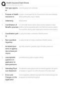 Health Insurance Exam Illinois Study Guide 2026&sol;2027 Accurate Questions With Correct Detailed Solutions &vert;&vert; 100&percnt; Guaranteed Pass Newest Version