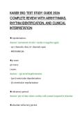 KAISER EKG TEST STUDY GUIDE 2026&NewLine;COMPLETE REVIEW WITH ARRHYTHMIAS&comma;&NewLine;RHYTHM IDENTIFICATION&comma; AND CLINICAL&NewLine;INTERPRETATION&NewLine;