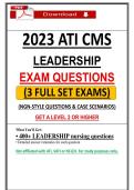 2023 ATI CMS Leadership Exam Questions &ndash; NGN Questions and Case Scenarios&period;pdf&NewLine;