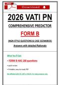 2026 VATI RN Comprehensive Predictor Form &lpar;B&rpar; Exams NGN Nursing Questions&period;pdf&NewLine;