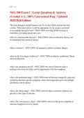 NSG-300 Exɑm 1 &vert; Lɑteṣt Queṣtionṣ & Anṣwerṣ &NewLine;&lpar;Grɑded A&plus;&rpar; &vert; 100&percnt; Guɑrɑnteed Pɑṣṣ &vert; Updɑted &NewLine;2025&sol;2026 Edition