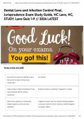 Dental Laws and Infection Control Final&comma; Jurisprudence Exam Study Guide&comma; NC Laws&comma; NC&comma; STUDY&comma; Laws Quiz 1-9 &sol;&sol; 2026 LATEST&NewLine;&NewLine;&NewLine;
