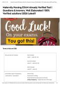 Maternity Nursing EXAM Already Verified Test &vert; Questions & Answers&comma; Well Elaborated &vert; 100&percnt; Verified solutions &vert;2026 Latest&excl;&excl;&NewLine;&NewLine;&NewLine;