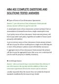 ARM 402 COMPLETE QUESTIONS AND&NewLine;SOLUTIONS TESTED ANSWERS&NewLine;