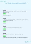 CNSL 503 MODULE 7 CORRELATIONAL ANALYSIS AND LINEAR REGRESSION EXAM ACTUAL TEST