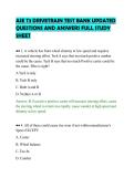 ASE T3 DRIVETRAIN TEST BANK UPDATED&NewLine;QUESTIONS AND ANSWERS FULL STUDY&NewLine;SHEET&NewLine;