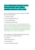ASE T3 DRIVETRAIN UPDATED ACTUAL&NewLine;EXAM QUESTIONS AND CORRECT&NewLine;ANSWERS COMPLETE STUDY GUIDE&NewLine;