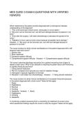 MED SURG 3 EXAM 6 QUESTIONS WITH VERIFIED NSWERS