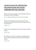 ASU BIO 181 EXAM 100 CERTIFICATION&NewLine;EVALUATION EXAMS 2026 SOLVED&NewLine;QUESTIONS WITH FULL SOLUTION&NewLine;