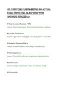 ATI CAPSTONE FUNDAMENTALS 80 ACTUAL&NewLine;EXAM PAPER 2026 QUESTIONS WITH&NewLine;ANSWERS GRADED A&plus;&NewLine;