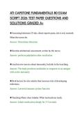 ATI CAPSTONE FUNDAMENTALS 80 EXAM&NewLine;SCRIPT 2026 TEST PAPER QUESTIONS AND&NewLine;SOLUTIONS GRADED A&plus;