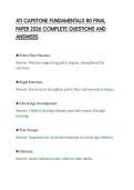 ATI CAPSTONE FUNDAMENTALS 80 FINAL&NewLine;PAPER 2026 COMPLETE QUESTIONS AND&NewLine;ANSWERS