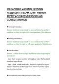 ATI CAPSTONE MATERNAL NEWBORN&NewLine;ASSESSMENT 51 EXAM SCRIPT PREMIUM&NewLine;REVIEW ACCURATE QUESTIONS AND&NewLine;CORRECT ANSWERS&NewLine;