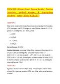 CHEM 120 Ultimate Exam Review Bundle &vert; Practice &NewLine;Questions&comma; Verified Answers & Step-by-Step &NewLine;Solutions &ndash; Latest Update 2026&sol;2027