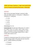 CHEM 120 Exam Predictor &vert; High-Yield QUESTIONs&comma; &NewLine;Correct Answers & Detailed Rationales  2026&sol;2027 