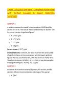 CHEM 120 QUESTION Bank &vert; Complete Practice Test &NewLine;with Verified Answers & Expert Rationales &NewLine;2026&sol;2027 