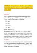 CHEM 120 Comprehensive Practice Exam &vert; Latest &NewLine;QUESTIONs&comma; Correct Answers & Detailed Rationales &NewLine;&lpar;2026&sol;2027&rpar; 