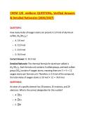 CHEM 120  midterm QUESTIONs&comma; Verified Answers &NewLine;& Detailed Rationales &lpar;2026&sol;2027&rpar;