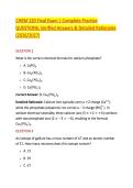 CHEM 120 Final Exam &vert; Complete Practice &NewLine;QUESTIONS&comma; Verified Answers & Detailed Rationales &NewLine;&lpar;2026&sol;2027&rpar; 
