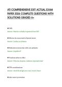 ATI COMPREHENSIVE EXIT ACTUAL EXAM&NewLine;PAPER 2026 COMPLETE QUESTIONS WITH&NewLine;SOLUTIONS GRADED A&plus;