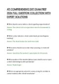 ATI COMPREHENSIVE EXIT EXAM PREP&NewLine;2026 FULL QUESTION COLLECTION WITH&NewLine;EXPERT SOLUTIONS&NewLine;