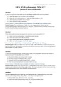 NEW HESI RN Fundamentals 2026&sol;2027 Questions & Answers with Rationales