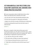 ATI FUNDAMENTALS CMS PROCTORED 2026&NewLine;EXAM PREP QUESTIONS AND ANSWERS VIEW&NewLine;AHEAD PRACTICE SOLUTION&NewLine;