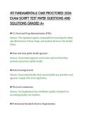 ATI FUNDAMENTALS CMS PROCTORED 2026&NewLine;EXAM SCRIPT TEST PAPER QUESTIONS AND&NewLine;SOLUTIONS GRADED A&plus;