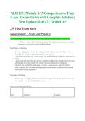 NUR 215&colon; Module 1-13 Comprehensive Final Exam Review Guide with Complete Solution &vert; New Update 2026&sol;27 &vert; Graded A&plus;