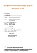 ATI RN Leadership Proctored Exam 2026 NGN &vert; 70 Real Exam Questions & Expert-Approved Answers &lpar;Latest Version&rpar;