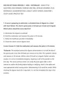 HESI RN EXIT EXAM VERSION 2 - NGN &plus; RATIONALES &ndash; EXAM-STYLE&NewLine;QUESTIONS AND ANSWERS &vert; VERIFIED AND WELL DETAILED ANSWERS &vert; PLUS&NewLine;RATIONALES &vert; GUARANTEED PASS &vert; 2026&sol;27 LATEST UPDATE &vert; EXAM PREP &vert;&NewLine;STUDY GUIDE &vert; PRACTICE TEST