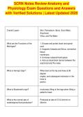SCRN post acute care Exam Questions and&NewLine;Answers with Verified Solutions &vert; Latest&NewLine;Updated 2026