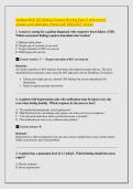 Updated NUR 265 Medical-Surgical Nursing Exam 3 with correct &NewLine;answers and rationales &sol;instant pdf 2026&sol;2027 version