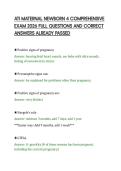 ATI MATERNAL NEWBORN 4 COMPREHENSIVE&NewLine;EXAM 2026 FULL QUESTIONS AND CORRECT&NewLine;ANSWERS ALREADY PASSED&NewLine;